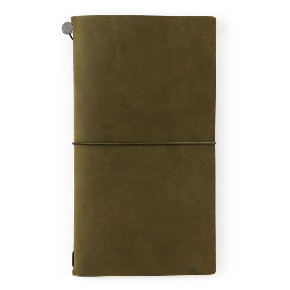 TRAVELER'S notebook Leather Cover Starter Kit - Regular Size - Olive