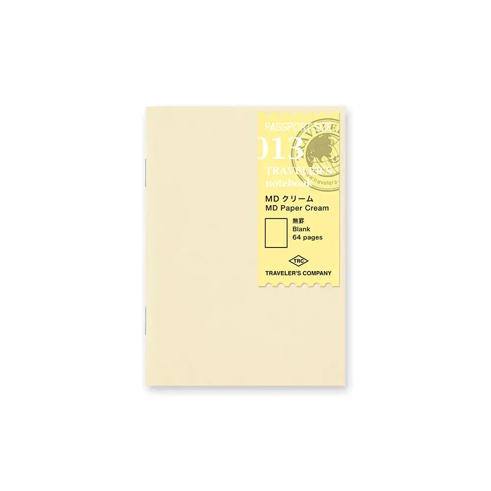 TRAVELER'S notebook Refill - Passport Size - 013 MD Paper Cream