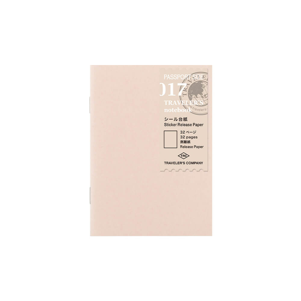 TRAVELER'S notebook Refill - Passport Size - 017 Sticker Release Paper