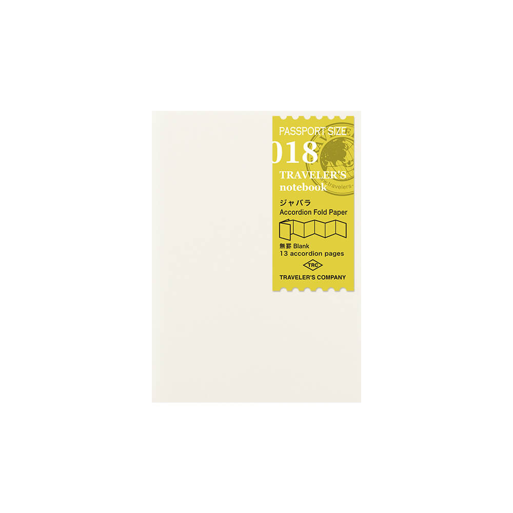 TRAVELER'S notebook Refill - Passport Size - 018 Accordion Fold Paper