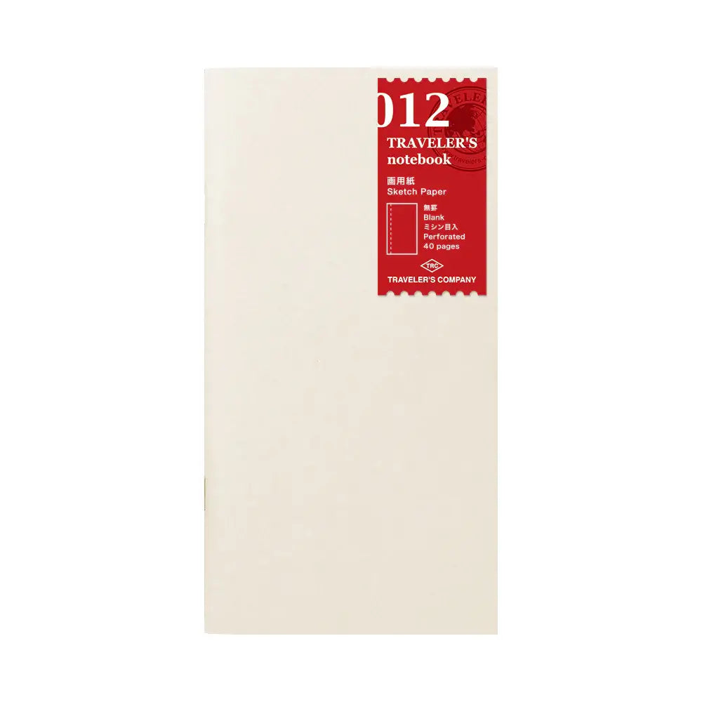 TRAVELER'S notebook Refill - Regular Size - 012 Sketch Paper